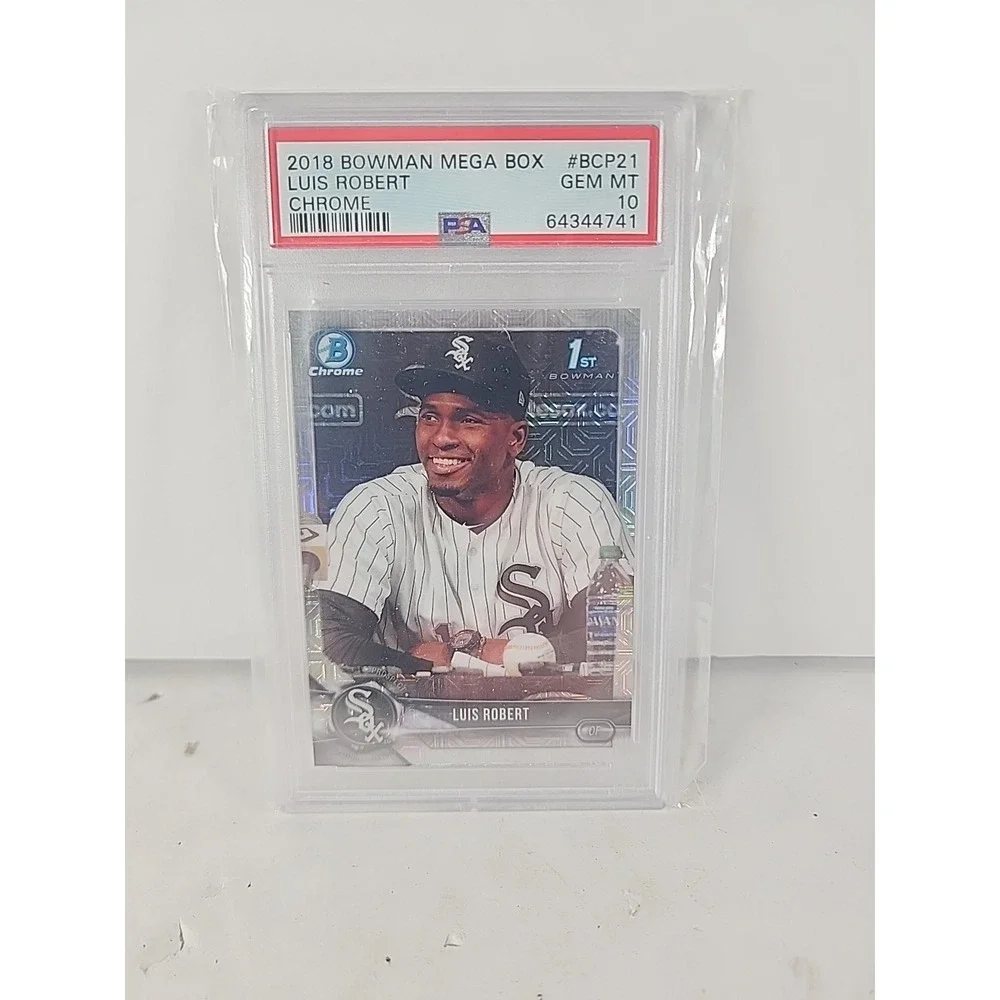 2018 Bowman Chrome Luis Robert‎ Mega Box Mojo Refractor RC PSA 10 GEM MINT